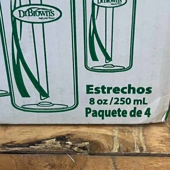 Dr Brown's Anti-Colic Narrow Glass Baby Bottles 0m+ Set of 4 8 oz 250 mL - Picture 3 of 9